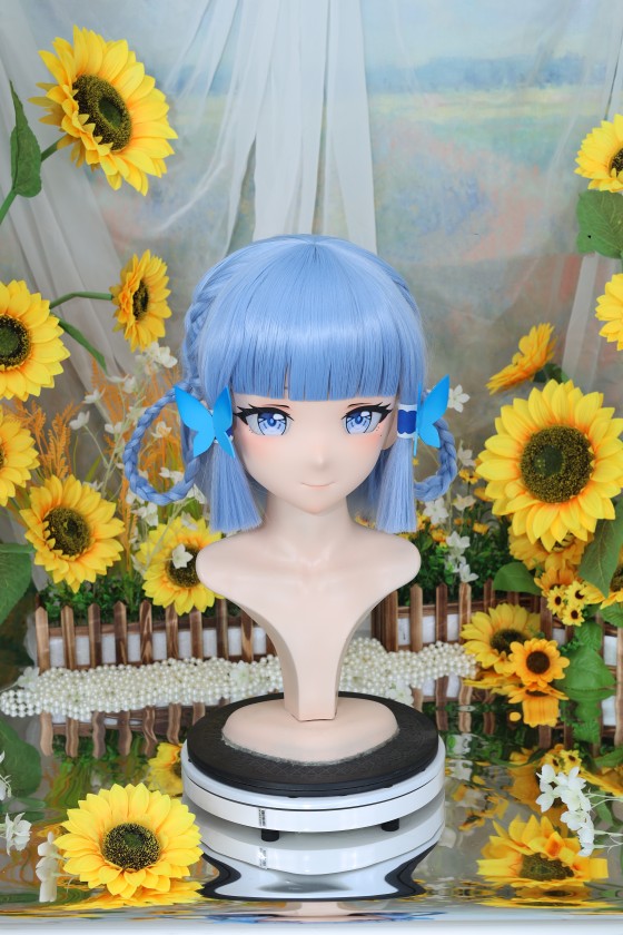 NFD Kigurumi Genshin Impact Kamisato Ayaka Head Shell Cosplay Accessories